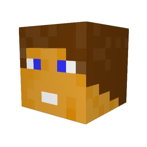 fluffykittens604 Minecraft avatar head, 3D render