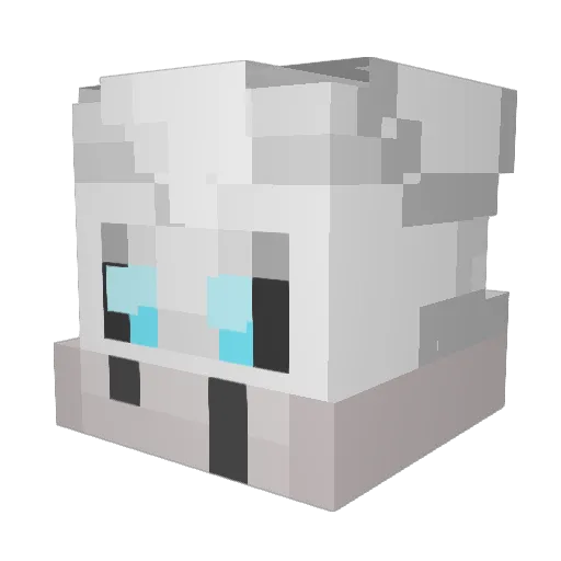 Minecraft-Avatar von fluffylotus1: Kopf als 3D-Render