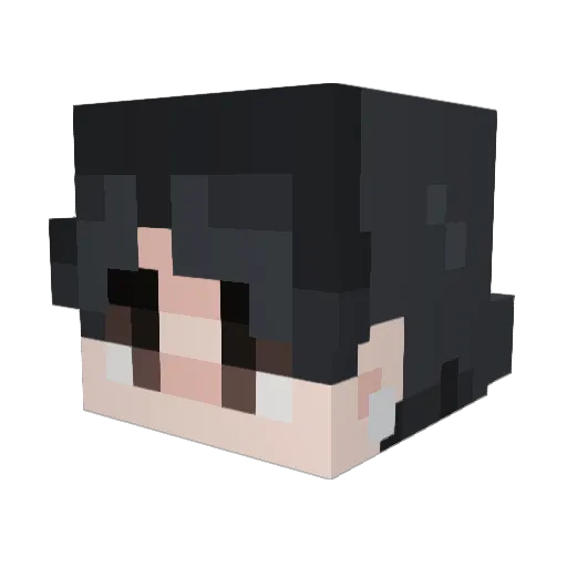 fluffysnowflakes Minecraft avatar head, 3D render