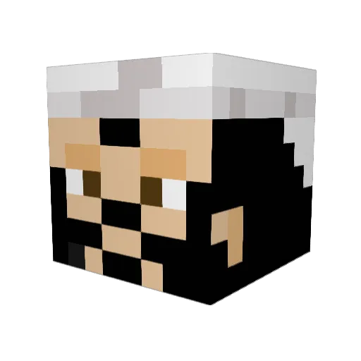 flufyo Minecraft avatar head, 3D render