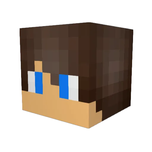 flugladen Minecraft avatar head, 3D render