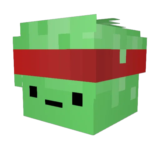 fluke_d6 Minecraft avatar head, 3D render