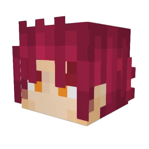 flukie11 Minecraft avatar head, 3D render