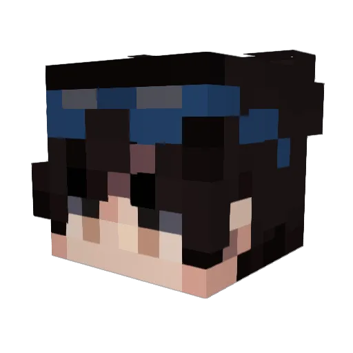 flunium Minecraft avatar head, 3D render