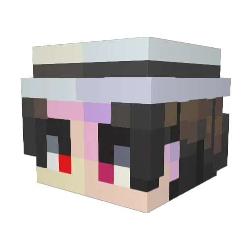 flunkout Minecraft avatar head, 3D render