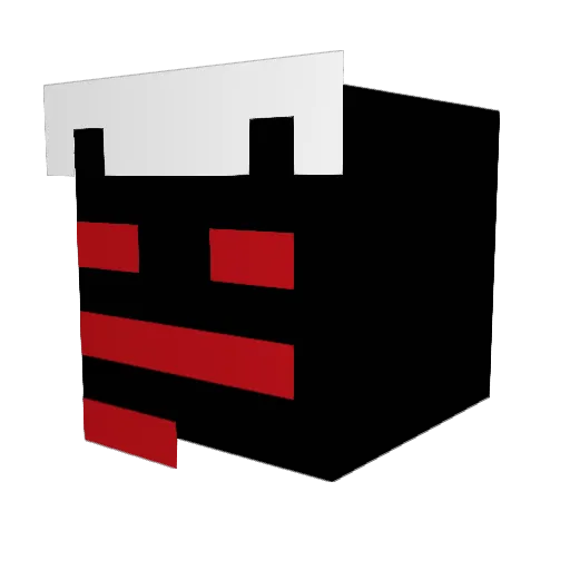 flunnn Minecraft avatar head, 3D render