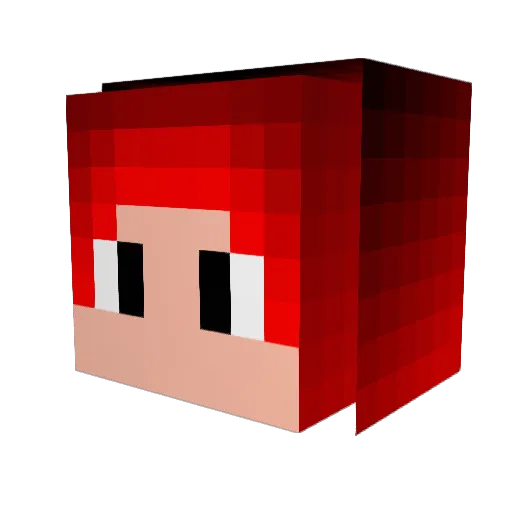 fluorosis_9140 Minecraft avatar head, 3D render