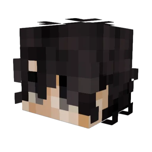 fluras Minecraft avatar head, 3D render