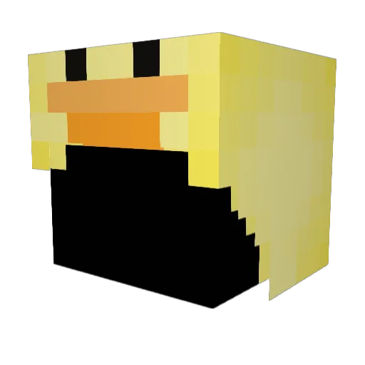 flusko9 Minecraft avatar head, 3D render