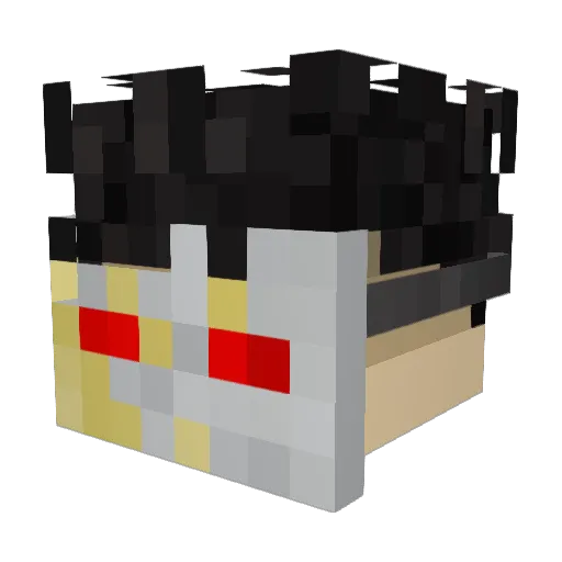 flusspferd44 Minecraft avatar head, 3D render
