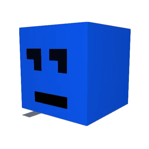 fluxy10 Minecraft avatar head, 3D render