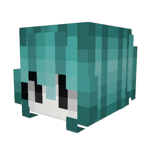 flwu Minecraft avatar head, 3D render