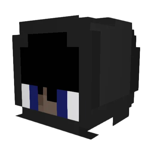 flwxr Minecraft avatar head, 3D render