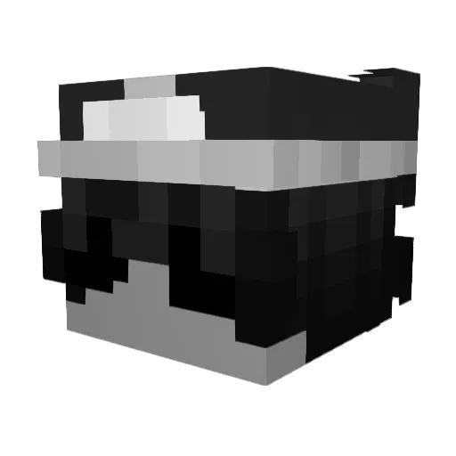flxdup Minecraft avatar head, 3D render