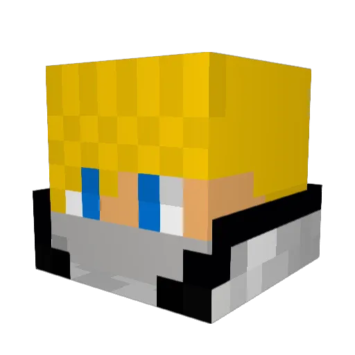 flxj Minecraft avatar head, 3D render