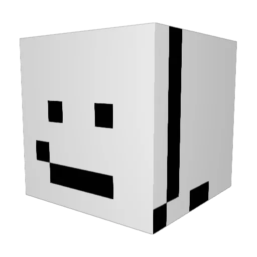 flxsh09 Minecraft avatar head, 3D render