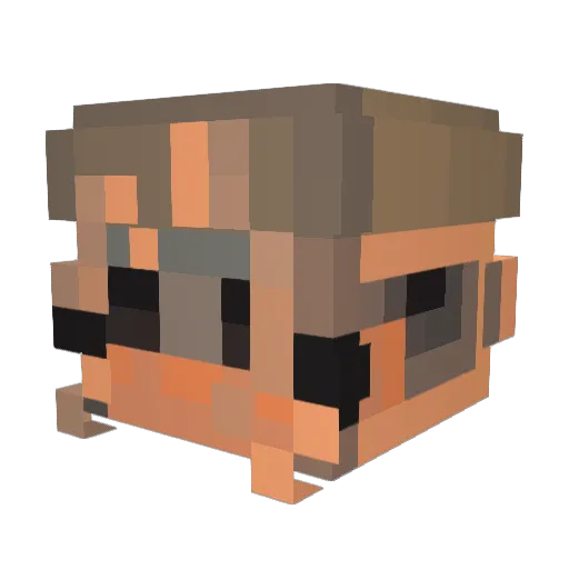 flxttersxy Minecraft avatar head, 3D render