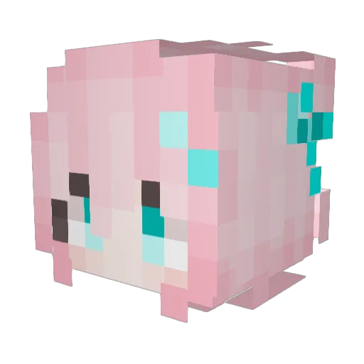 fly520 Minecraft avatar head, 3D render