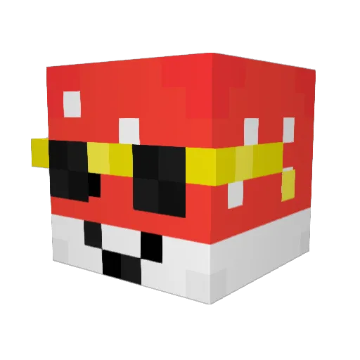 fly_agaric134 Minecraft avatar head, 3D render
