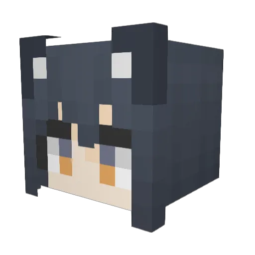 flya223 Minecraft avatar head, 3D render