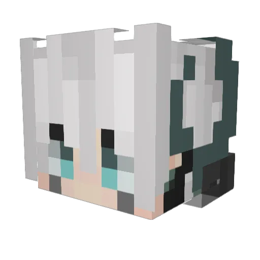 flyer0 Minecraft avatar head, 3D render