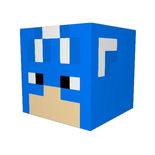flyer1985 Minecraft avatar head, 3D render
