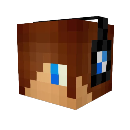 flygamer23 Minecraft avatar head, 3D render