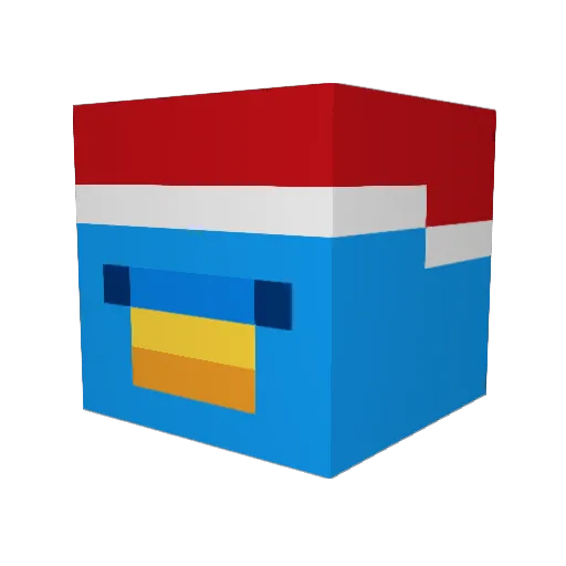 flying690 Minecraft avatar head, 3D render
