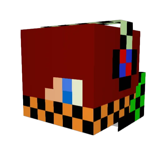 flying_aurelien Minecraft avatar head, 3D render