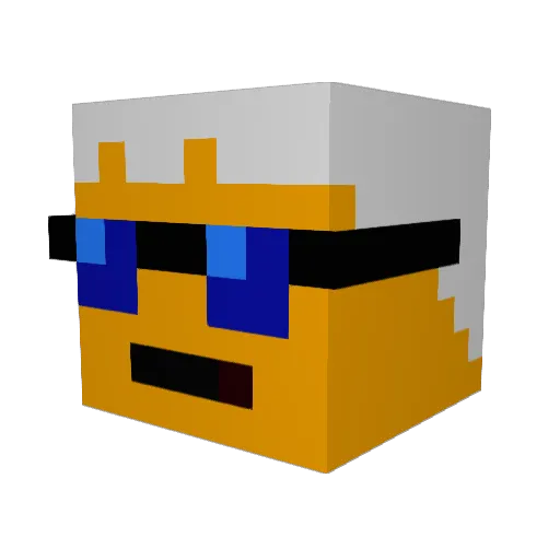 flying_gypsy Minecraft avatar head, 3D render