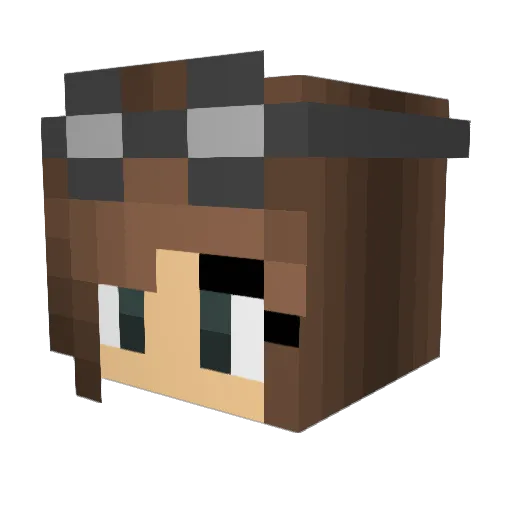 flying_piggys Minecraft avatar head, 3D render