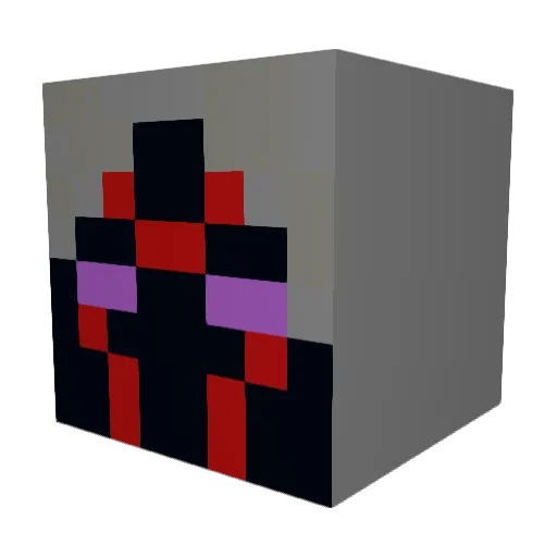 flyingfoxxy Minecraft avatar head, 3D render