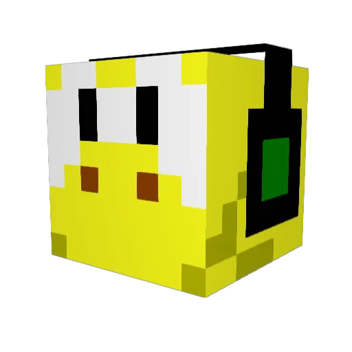 flyingkoopa_PK Minecraft avatar head, 3D render