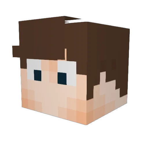 flyinglegends Minecraft avatar head, 3D render