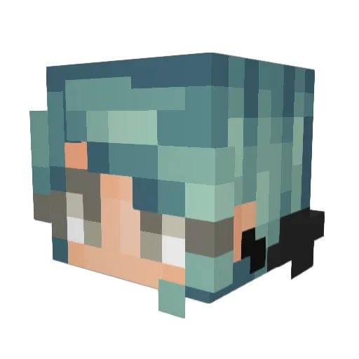 flyingpork Minecraft avatar head, 3D render
