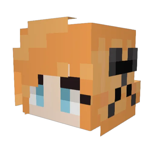 flyingscotsam Minecraft avatar head, 3D render