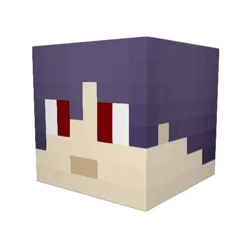 flyingshine Minecraft avatar head, 3D render
