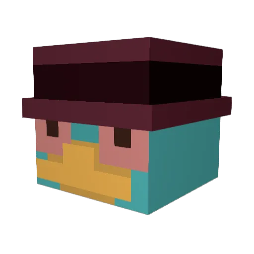 flyingsquirre14 Minecraft avatar head, 3D render