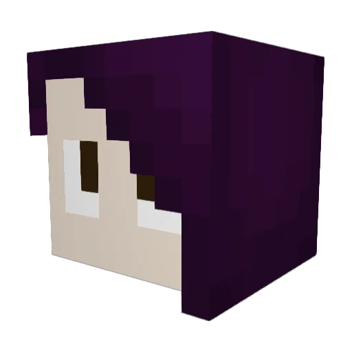 flyingverdi Minecraft avatar head, 3D render