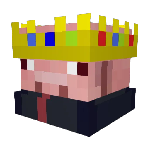 flyingwaffle1213 Minecraft avatar head, 3D render