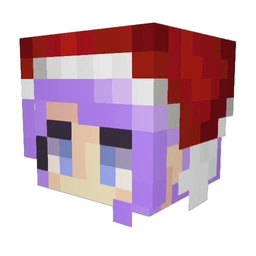 flyinq_BeEi Minecraft avatar head, 3D render