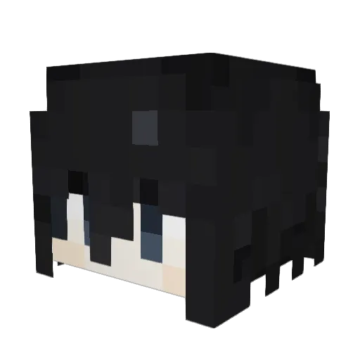 flymuffen Minecraft avatar head, 3D render