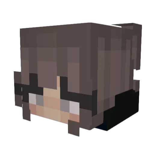 flynsk Minecraft avatar head, 3D render