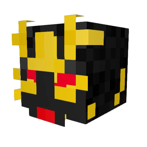 flyonadog Minecraft avatar head, 3D render