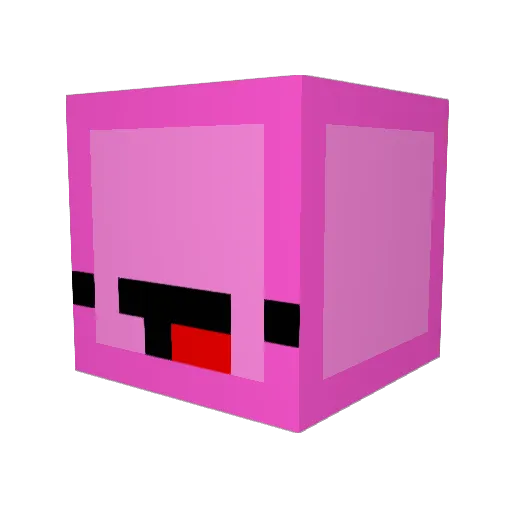 flywire12 Minecraft avatar head, 3D render