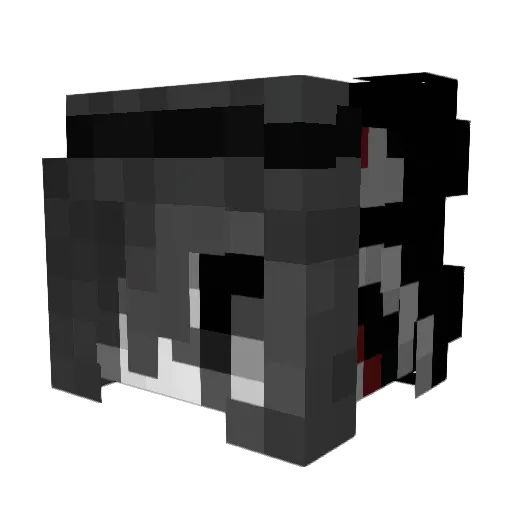 flywme Minecraft avatar head, 3D render