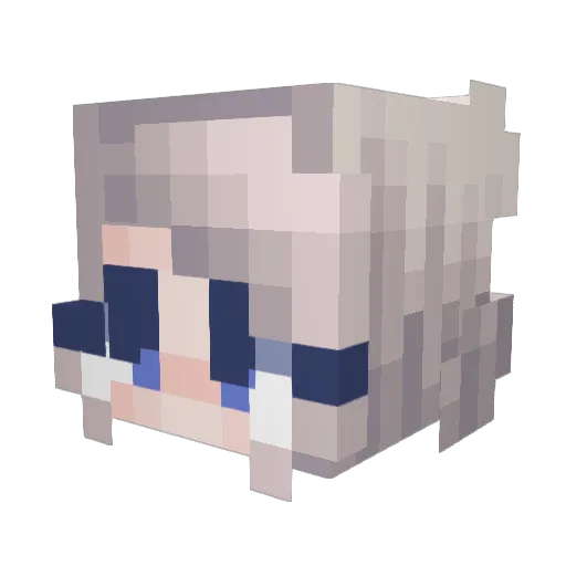 flyx86 Minecraft avatar head, 3D render