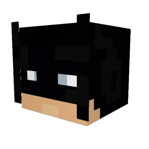 fmakara Minecraft avatar head, 3D render