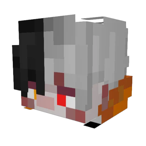 fmb_22 Minecraft avatar head, 3D render