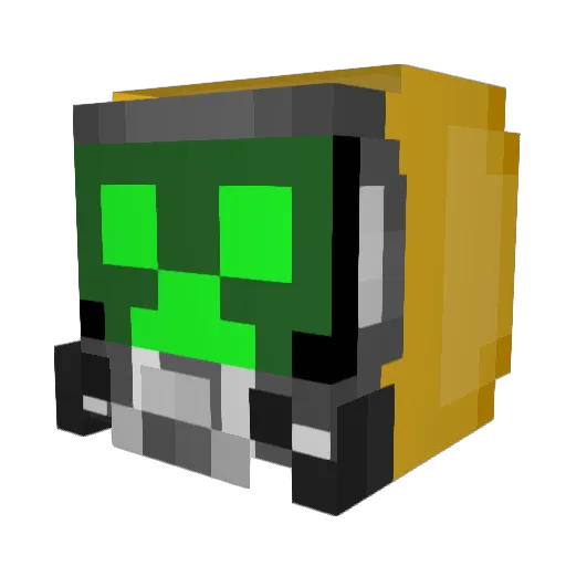 fmc100 Minecraft avatar head, 3D render